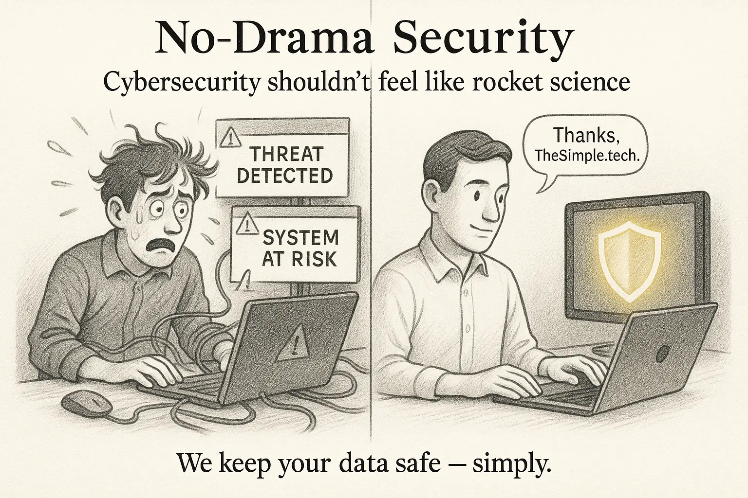 Practical cybersecurity without complex jargon.