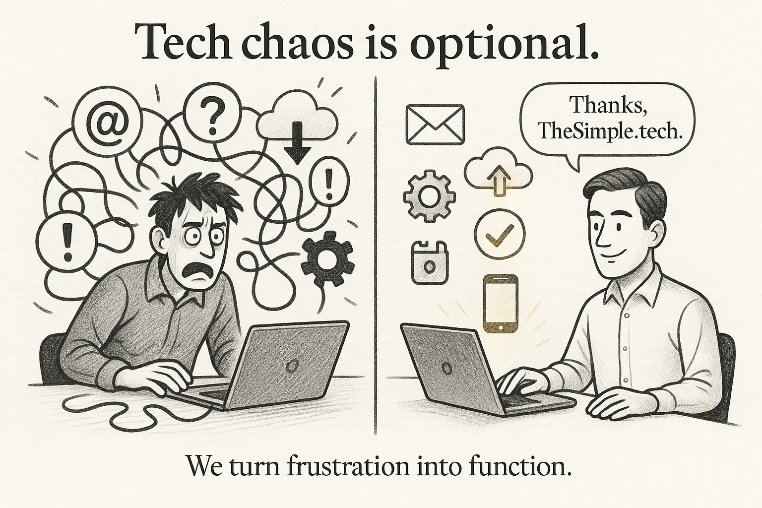 TheSimple.tech turns technology chaos into something that works.